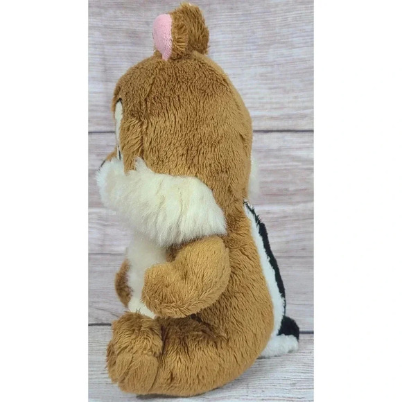 Disney Plush Chip Chipmunk Stuffed Animal Toy Brown Cream 7.5" - Picture 2 of 4